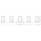 Z-Lite Grayson Vanity, 5-Light, 40 In.W x 5.75 In.L x 8.5 In.H, Modern Gold/Clear + Etched Opal 1949-5V-MGLD - alternate 2